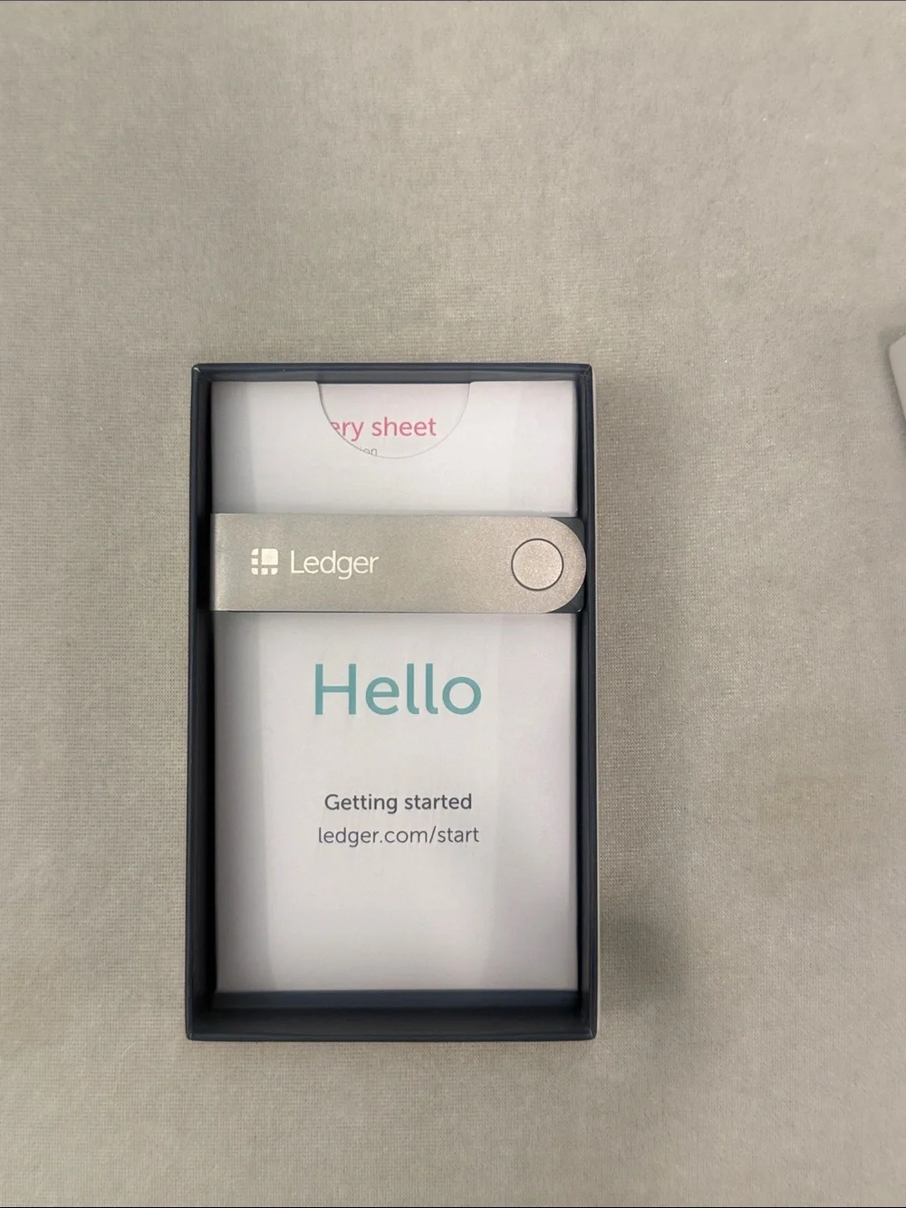 edge Hardware Wallet - Silver Crypto Security Key